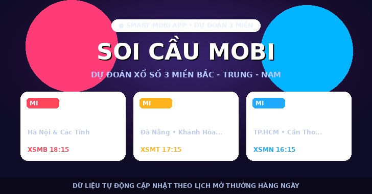 Soi cầu MOBI - Soi cầu xổ số ba miền hôm nay
